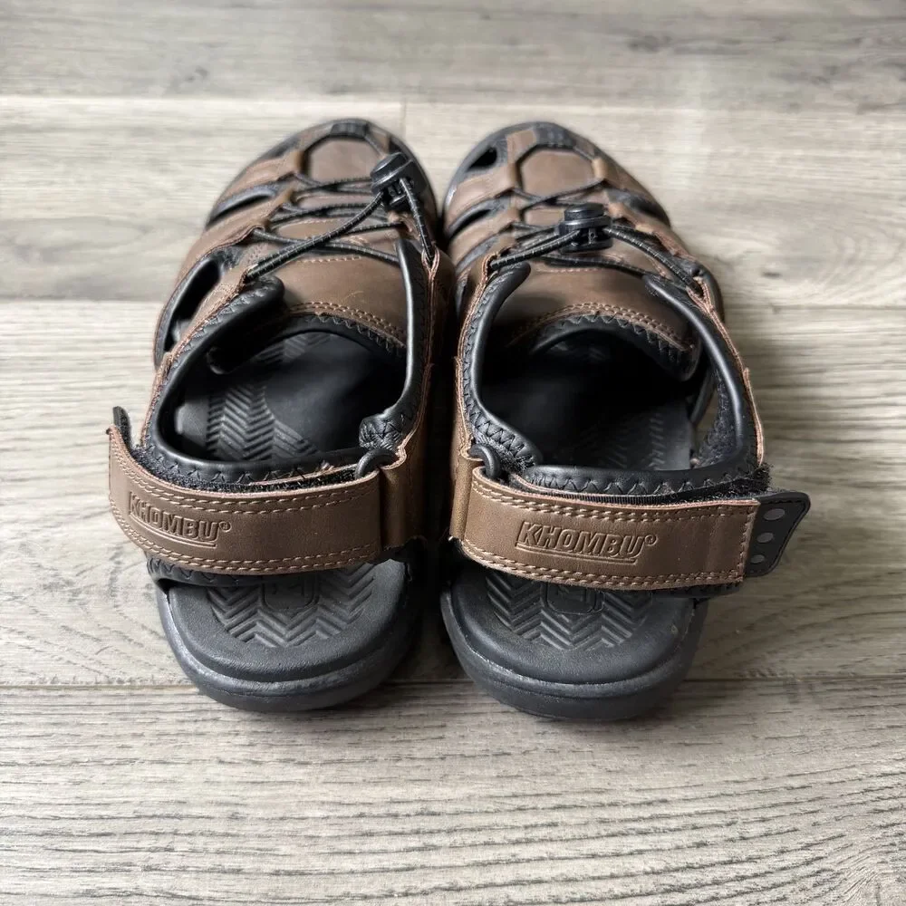 Khombu Travis Men’s Closed Toe Adjustable Strap Fisherman Sandals - Size 9M